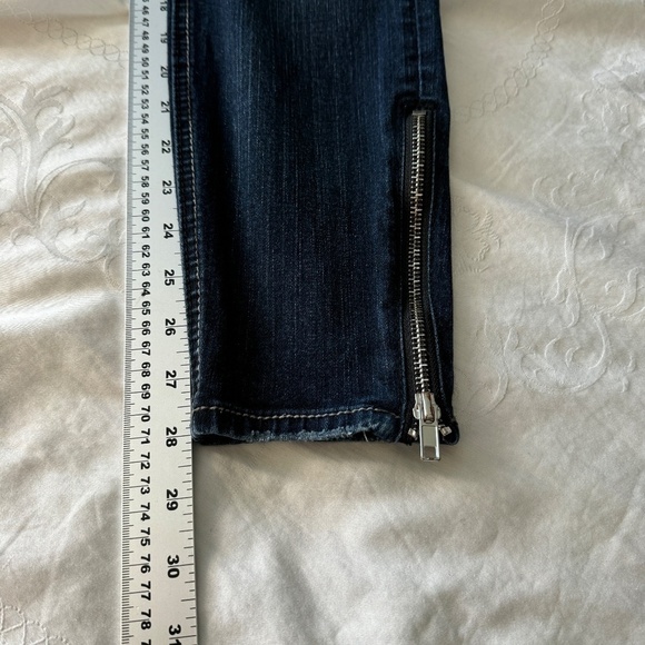 Silver Jeans Women's AIKO Skinny Dark Wash Fluid Denim Jeans 28 Ankle Zipper - Picture 14 of 16
